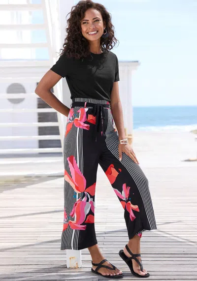 Lascana Women's Printed Culottes In Multi