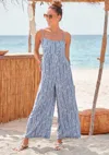 Lascana Women's Printed Sleeveless Jumpsuit In Multi