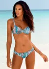Lascana Women's Printed Underwire Bikini Top In Multi