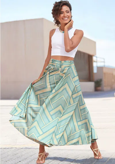 Lascana Women's Printed Wide Leg Pants In Multi