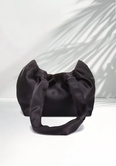 Lascana Women's Satin Look Tote In Black