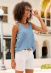 Lascana Women's Side Button Detail Top In Multi