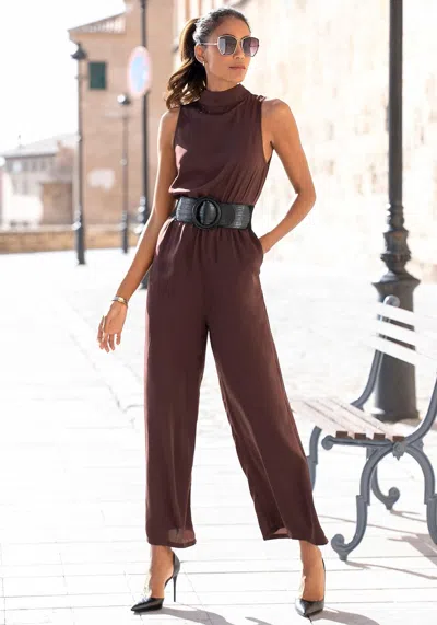 Lascana Women's Sleeveless Jumpsuit In Red