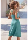Lascana Women's Strappy Back Detail Dress In Blue