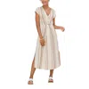 Lascana Women's Striped V-neck Dress In Multi
