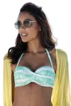 Lascana Women's Tie Dye Bandeau Bikini Top In Multi