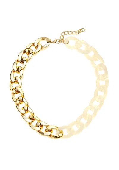 Lascana Women's Two Tone Necklace In Gold