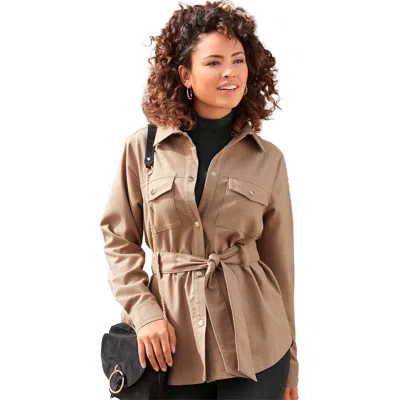 Lascana Women's Utility Style Shirt Jacket In Pink