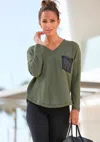 Lascana Women's Waffle Knit Top