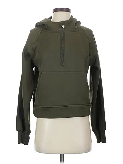Pre-owned Laslulu Pullover Hoodie In Green