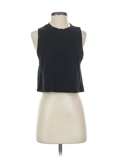 Pre-owned Laslulu Sleeveless Top Black Halter Neckline Tops