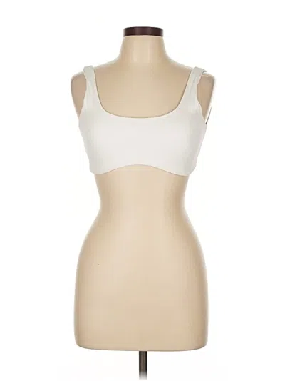 Pre-owned Laslulu Sports Bra In White