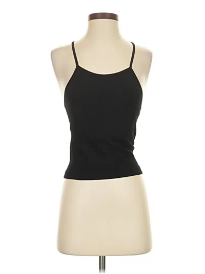 Pre-owned Laslulu Tank Top Black Halter Neckline Tops