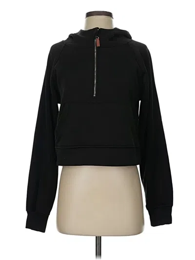 Pre-owned Laslulu Zip Up Hoodie In Black