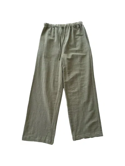 Last Call For Drawstring Trousers In Green