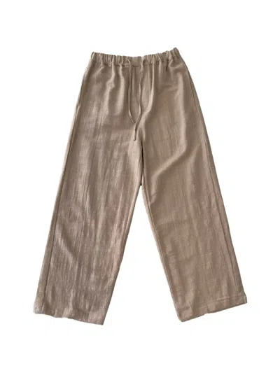 Last Call For Drawstring Trousers In Neutral