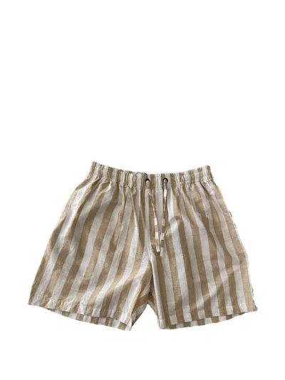 Last Call For Striped Shorts In Neutral