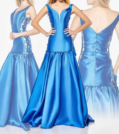Last Dress Mermaid Majesty Lace-up Gown In Royal In Blue
