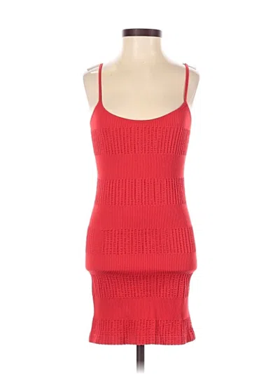 Pre-owned Last Exit Tank Top Red Strapless Neckline Tops