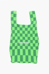 Last Frame Two-tone Checked Mini Bag With Faux Leather Shoulder Strap