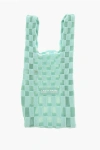 Last Frame Two-tone Checked Tote Bag