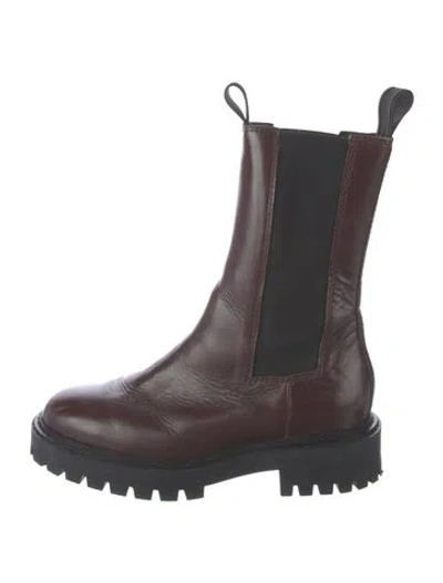 Pre-owned Last Leather Chelsea Boots In Brown