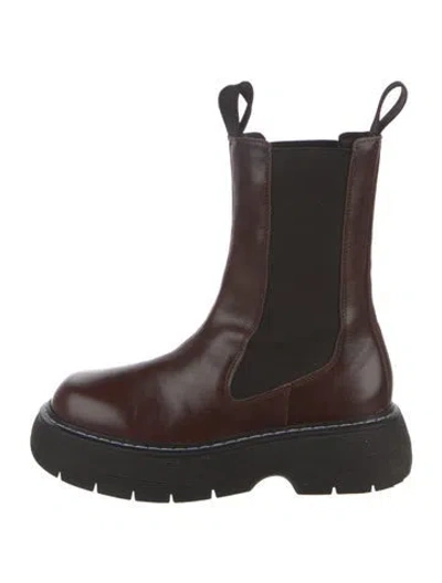 Pre-owned Last Leather Chelsea Boots In Brown