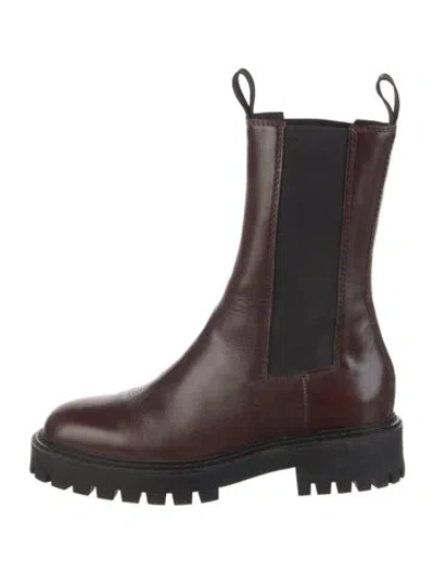 Pre-owned Last Leather Chelsea Boots In Brown