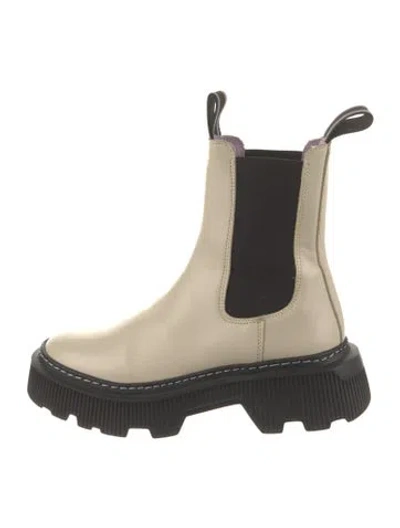 Pre-owned Last Leather Chelsea Boots In Neutral