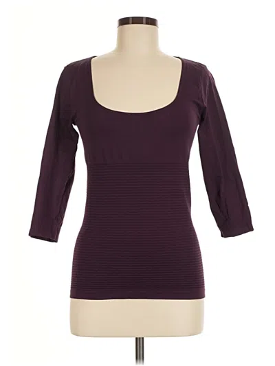 Pre-owned Last Tango 3/4 Sleeve T-shirt In Burgundy