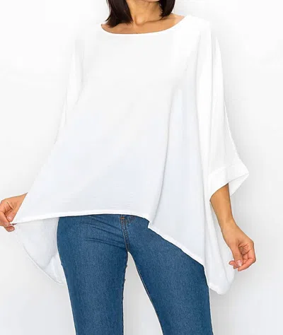 Last Tango Airflow Batwing Top In White