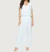 Last Tango Chiffon Jumpsuit In Off White In White