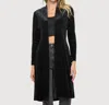 Last Tango Glitter Duster Jacket In Black In Black