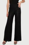 Last Tango Shimmer Wide Leg Pants In Periwinkle In Blue