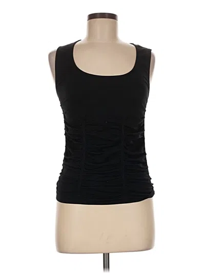 Pre-owned Last Tango Sleeveless Top Black Scoop Neck Tops