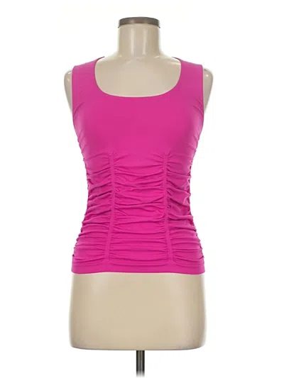 Pre-owned Last Tango Sleeveless Top Pink Scoop Neck Tops