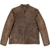 Last Wolf Death Valley Racer Jacket In Brown