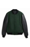 Last Wolf Pine Varsity Jacket In Multi
