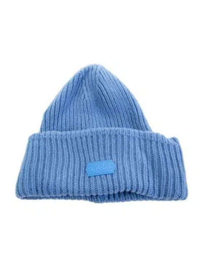 Pre-owned Last Wool Knitted Beanie Hat In Blue