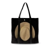 Lastelier Parakalo Cotton Canvas Bag In Black