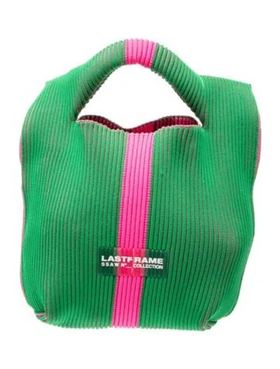 Pre-owned Lastframe Top Handle Bag Small In Green