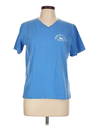Pre-owned Lat Active T-shirt In Blue