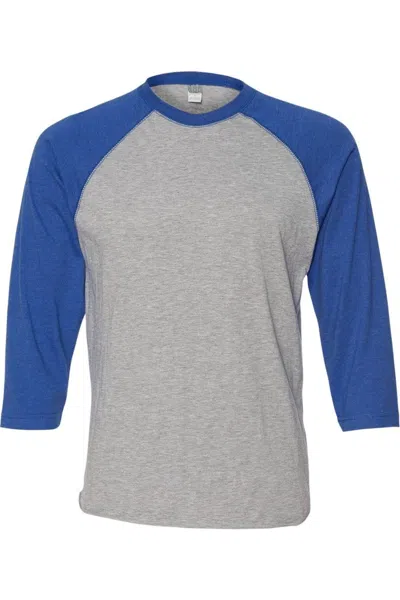 Lat Baseball Fine Jersey Three-quarter Sleeve Tee In Multi