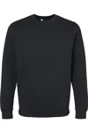 Lat Elevated Fleece Crewneck Sweatshirt In Black