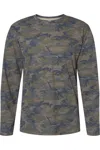Lat Fine Jersey Long Sleeve Tee In Green