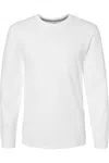 Lat Fine Jersey Long Sleeve Tee In White