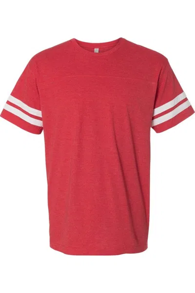 Lat Football Fine Jersey Tee In Red