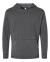 Lat Men's Vintage Wash Fleece Hoodie In Black