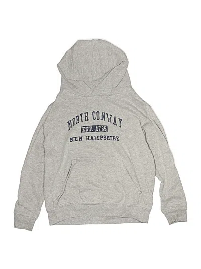 Pre-owned Lat Kids' Pullover Hoodie In Silver