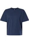 Lat Relaxed Crew Tee In Blue